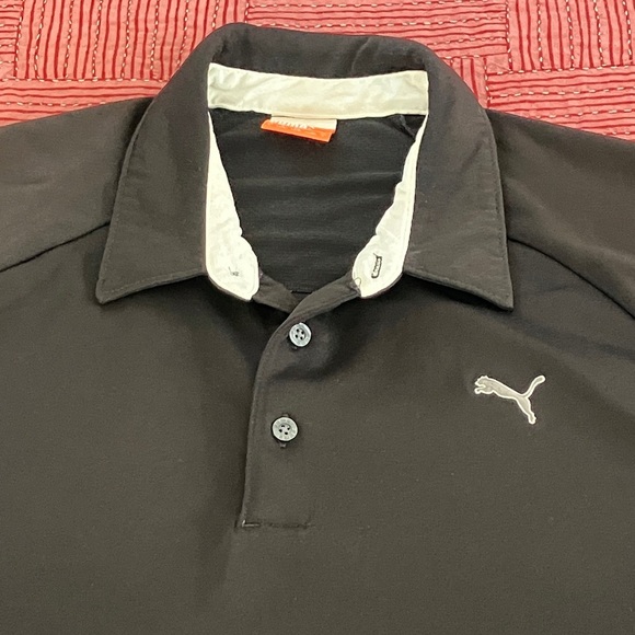 Puma men’s large Black Polo shirt for sports - Picture 3 of 15